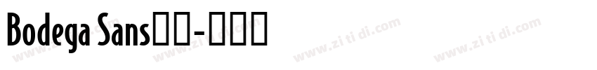 Bodega Sans字体字体转换